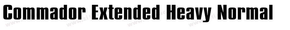 Commador Extended Heavy Normal字体转换